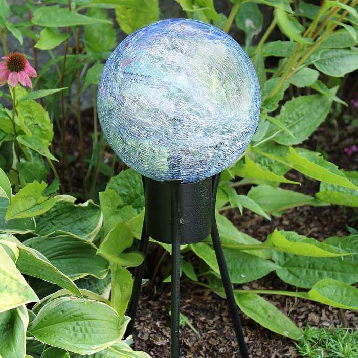 Achla Garden Gazing Globe Lapis Blue Crackle